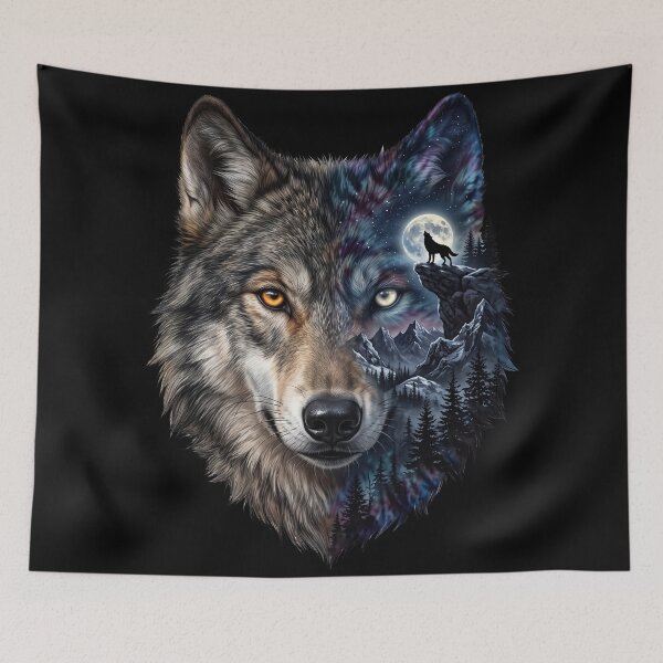 Item preview, Wolf Day And Night designed and sold by TeeARTHY.