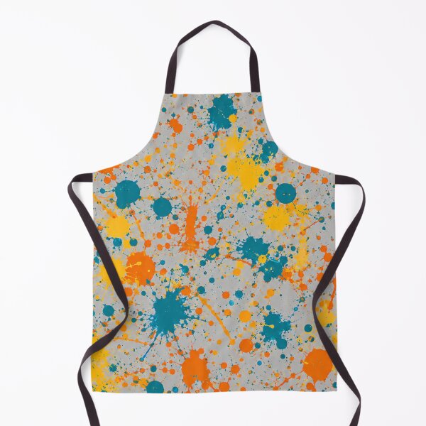 Item preview, Teal and Orange Splatter Action Abstract Art designed and sold by THE SPLATTERED HAUS BY SAGE BANKS.