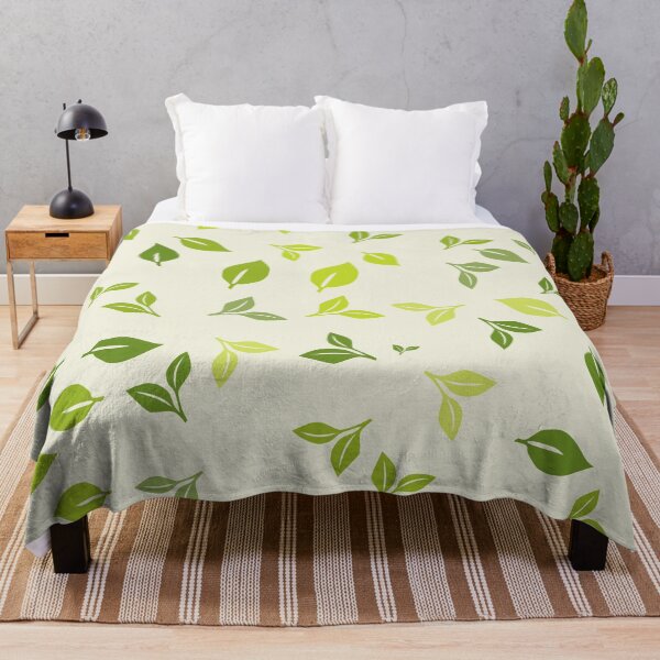 Item preview, Green Rhythm – Scattered Leaves designed and sold by TexSta.