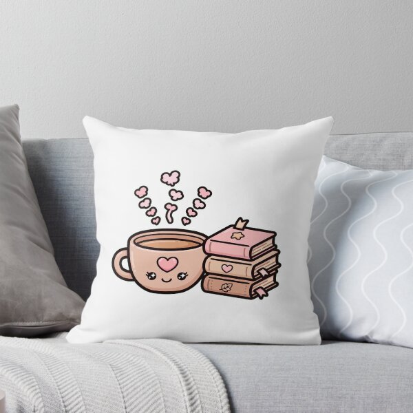 Item preview, Coffee and Books - Cute Coffee Cup and Book Stack with Hearts - Cozy Book Lover Gift - Bookish Coffee Sticker designed and sold by Cozy Book Club.