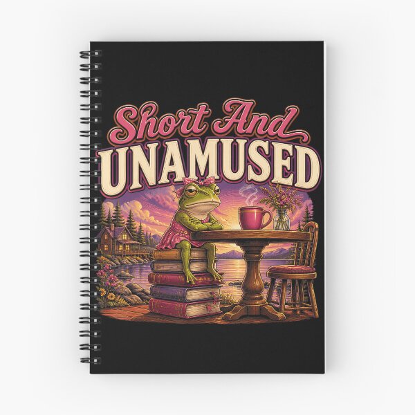 Item preview, Short And Unamused Funny Frog Reading Humor designed and sold by TadeoNivar.