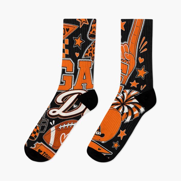 Item preview, Game Day Football Season Black & Orange Cheer designed and sold by EricCotanori.