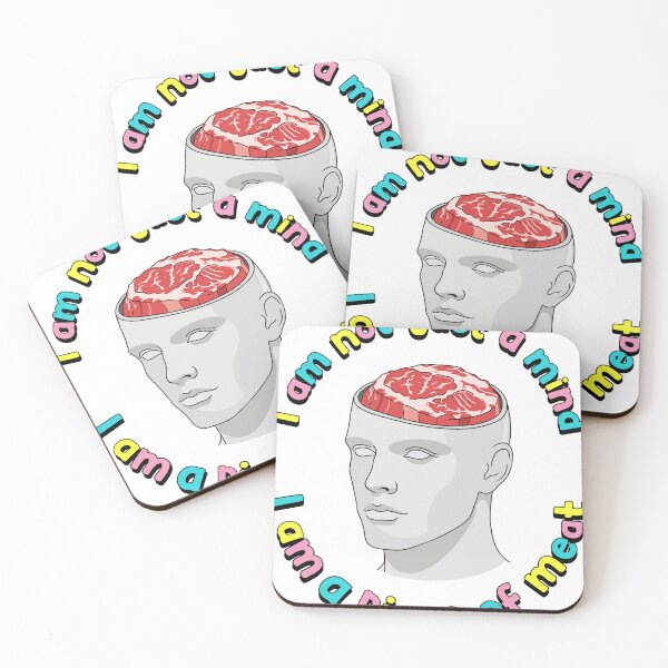 Item preview, I Am Not Just a Mind I Am a Piece of Meat Funny Meme designed and sold by happy.fishwater.