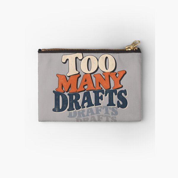 Item preview, Too Many Drafts – Minimal Funny Writer Typography designed and sold by Golden Era Studio.