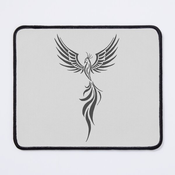 Item preview, Majestic Dark Grey Rising Phoenix Silhouette designed and sold by URSM.