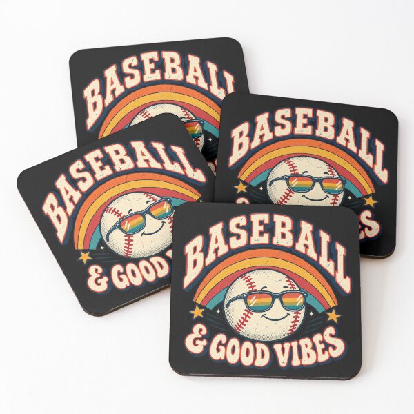 Item preview, Retro baseball good vibes sunset designed and sold by Side Quest Co..