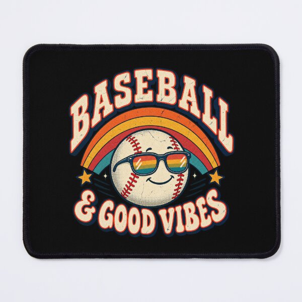 Item preview, Retro baseball good vibes sunset designed and sold by Side Quest Co..