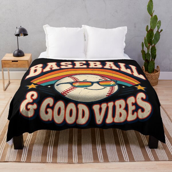 Item preview, Retro baseball good vibes sunset designed and sold by Side Quest Co..