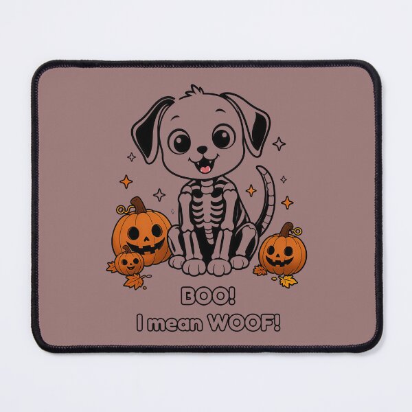 Item preview, Skeleton Dog - Halloween Dog with Pumpkins designed and sold by MaddyDesignsCo.