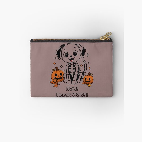 Item preview, Skeleton Dog - Halloween Dog with Pumpkins designed and sold by MaddyDesignsCo.