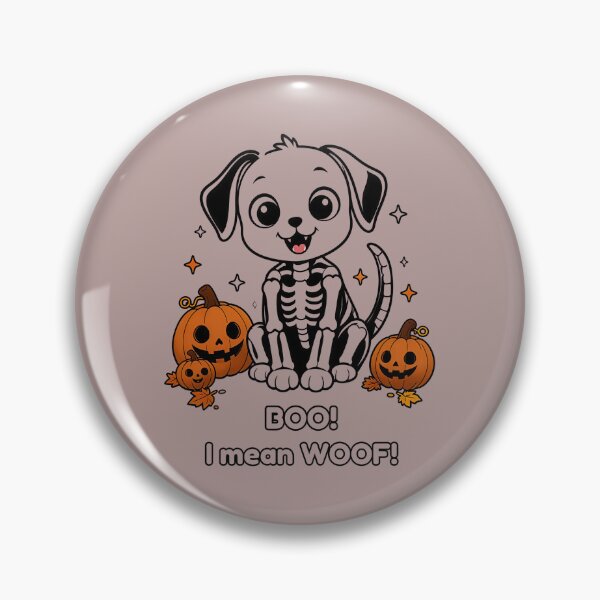 Item preview, Skeleton Dog - Halloween Dog with Pumpkins designed and sold by MaddyDesignsCo.