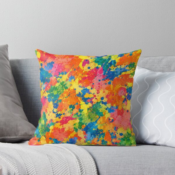 Item preview, Radiant Rainbow Watercolor Splatter Action Abstract Art designed and sold by THE SPLATTERED HAUS BY SAGE BANKS.