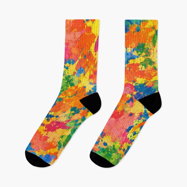 Item preview, Radiant Rainbow Watercolor Splatter Action Abstract Art designed and sold by THE SPLATTERED HAUS BY SAGE BANKS.