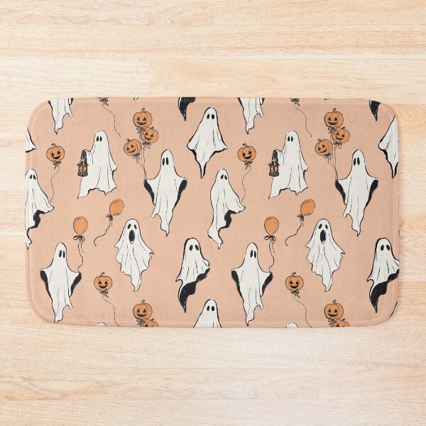 Item preview, Cute Halloween Ghosts With Pumpkin Balloons designed and sold by derbisheva.