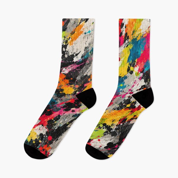 Item preview, Neon Brushstroke Chaos Action Abstract Art designed and sold by THE SPLATTERED HAUS BY SAGE BANKS.