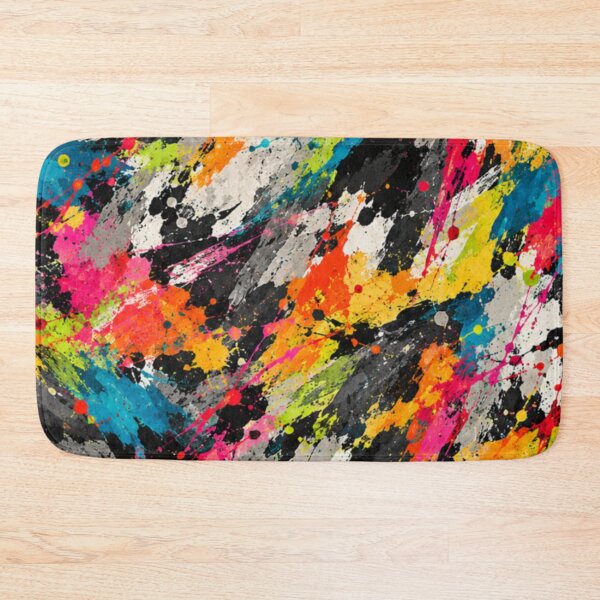 Item preview, Neon Brushstroke Chaos Action Abstract Art designed and sold by THE SPLATTERED HAUS BY SAGE BANKS.
