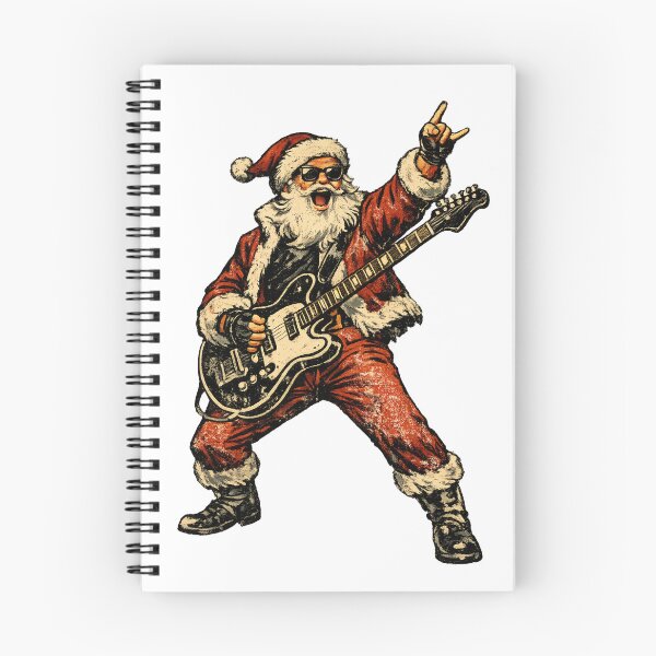 Item preview, Rock Santa Claus Electric Guitar Vintage 1950s Christmas Funny Art designed and sold by Artycom.