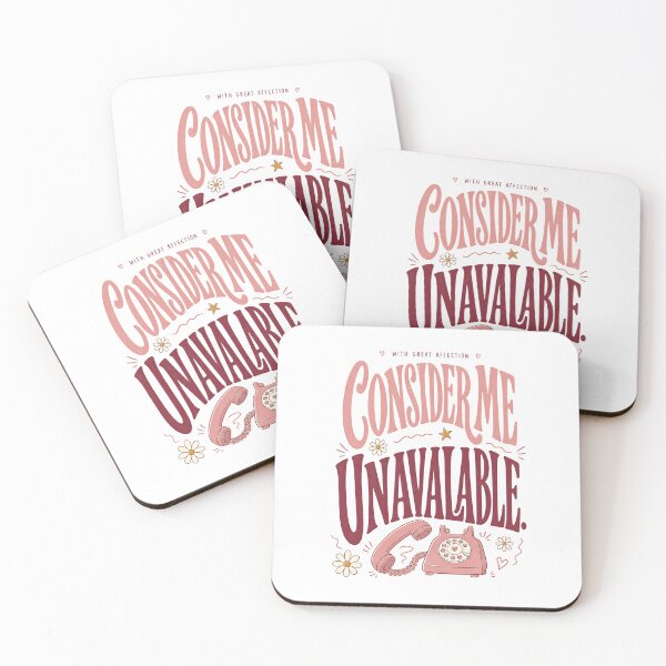 Item preview, Consider Me Unavailable – Funny Retro Introvert Quote designed and sold by ice-apparel.