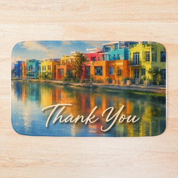 Item preview, Colorful Waterfront Thank You designed and sold by Kimberly Palmer.