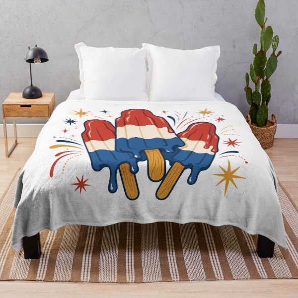 Item preview, Retro Patriotic Rocket Ice Cream Vintage Americana Fourth Of July designed and sold by chattsuede.