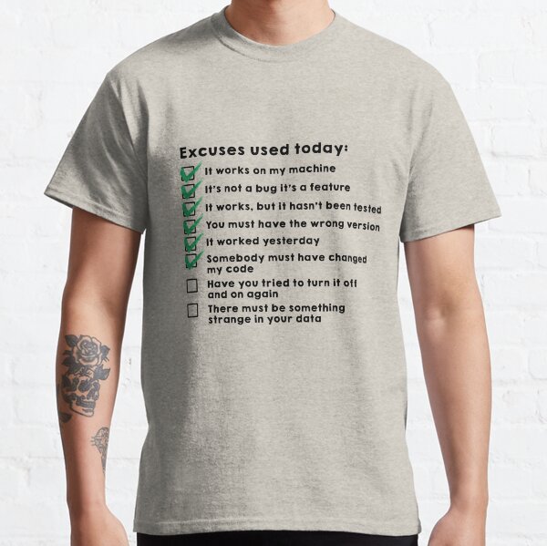 Item preview, Excuses used today designed and sold by Caldofran.