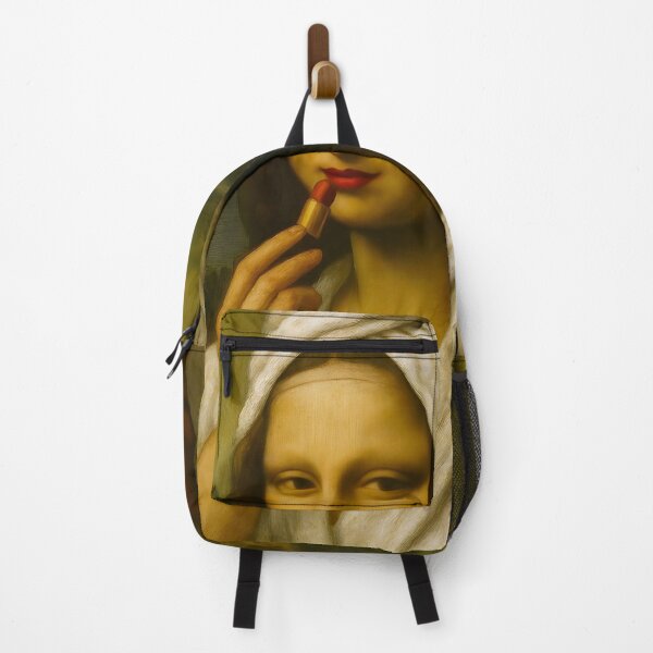 Item preview, Mona Lisa Putting On Lipstick designed and sold by ARTAFACT.