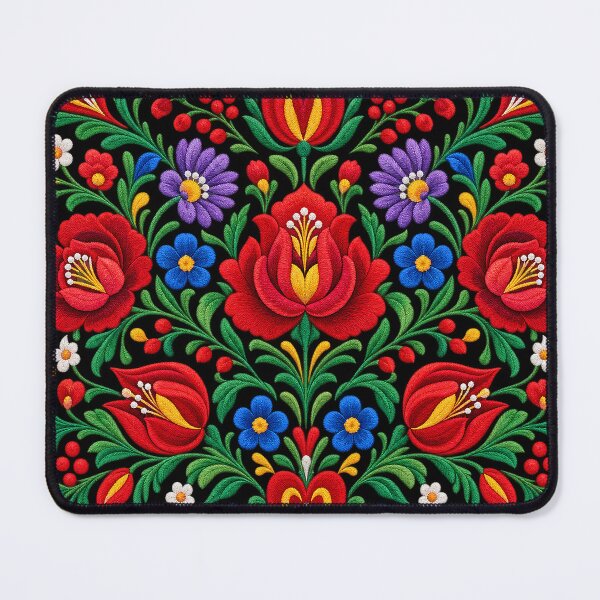 Item preview, Nordic Floral Ornament Scandinavian Folk Embroidery Pattern designed and sold by BrainCurves.