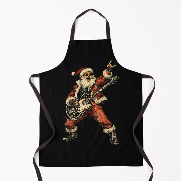 Item preview, Rock Santa Claus Electric Guitar Vintage 1950s Christmas Funny Art designed and sold by Artycom.