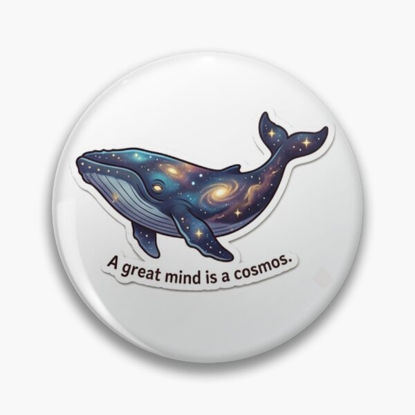 Item preview, Galaxy Whale saying A great mind is a cosmos. designed and sold by ZANU creativity.