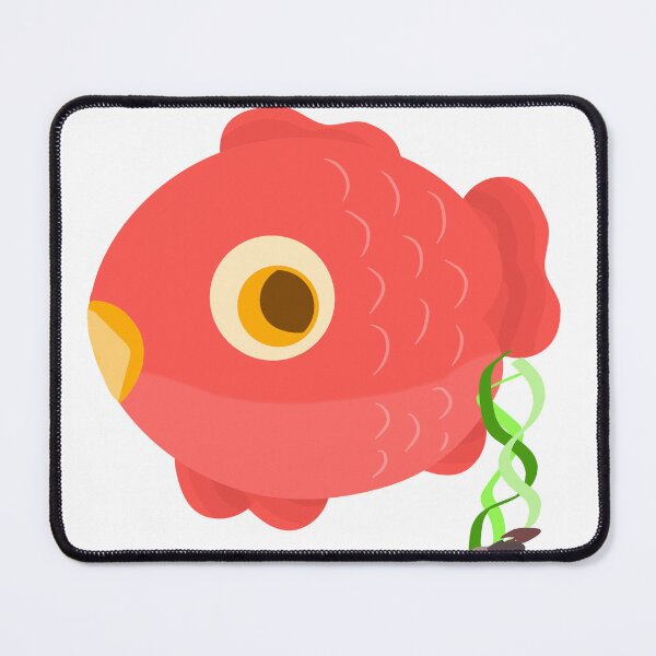 Item preview, Cute Red Fish with Seaweed Tail designed and sold by MigWhimsy.