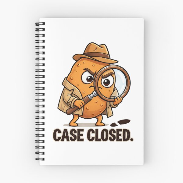 Item preview, Case Closed Detective Potato – Funny Kawaii Vegetable Detective | Mystery Potato Cartoon designed and sold by MrDev.