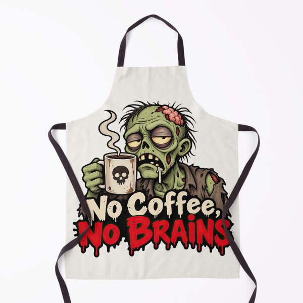 Item preview, No Coffee No Brains Zombie Coffee Mug Design designed and sold by digital-savant.