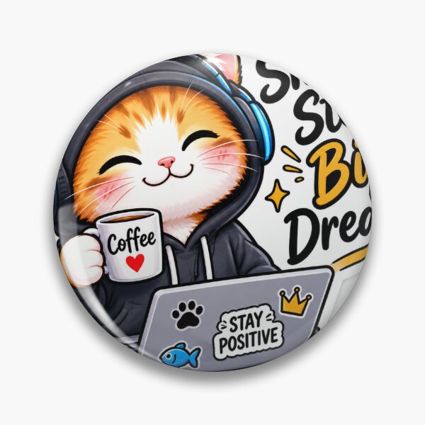 Item preview, Small Steps Big Dreams Cat Sticker designed and sold by Prashant3105.