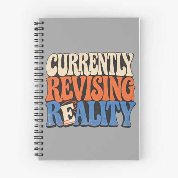 Item preview, Currently Revising Reality – Funny Writer Poetcore Typography designed and sold by Golden Era Studio.
