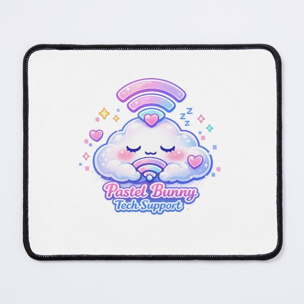 Item preview, Pastel Tech Support – Cute Pastel Cloud Kawaii WiFi Art designed and sold by Sommium .