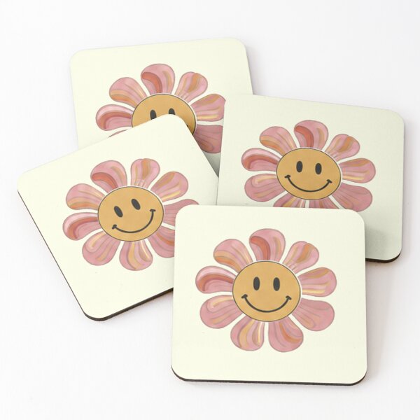 Item preview, Retro Cool Smiley Face Flower 70s Floral Aesthetic designed and sold by Rehnair.