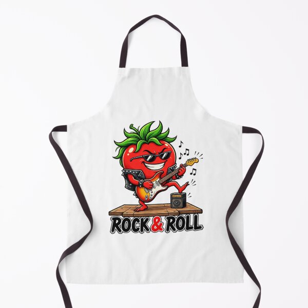 Item preview, Rock & Roll Tomato – Funny Kawaii Vegetable Guitarist | Cool Tomato Rock Star Cartoon designed and sold by MrDev.