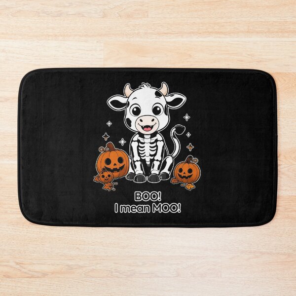 Item preview, Skeleton Cow - Halloween Cow with Pumpkins designed and sold by MaddyDesignsCo.