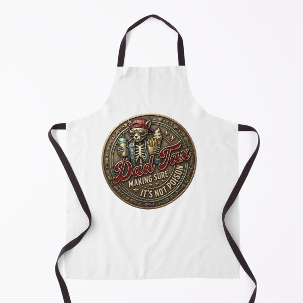 Item preview, Dad Tax Skeleton Cat Vintage Bronze Medallion designed and sold by Retro Whiskers.
