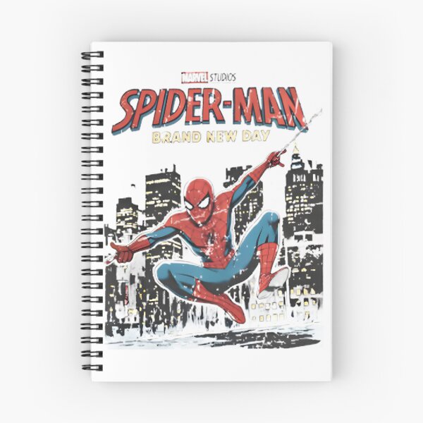Item preview, Retro Spider Swinging Through the City on a Brand New Day Vintage Style designed and sold by ahmedsamir77.