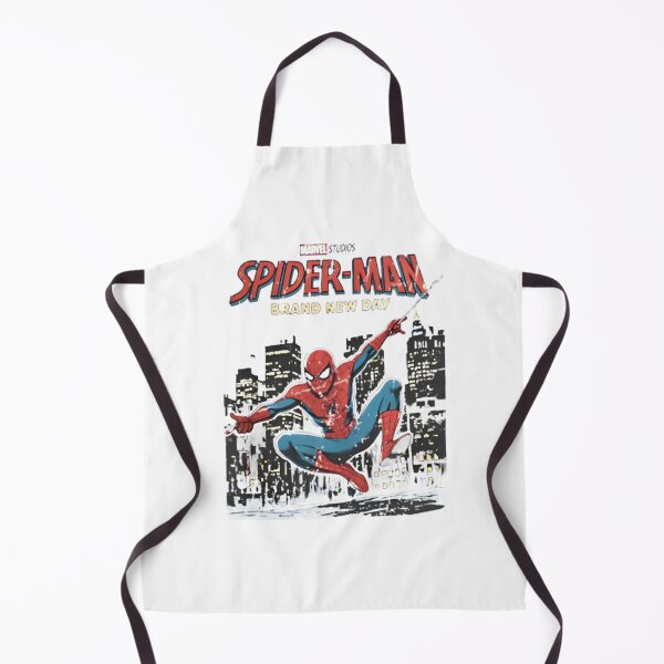 Item preview, Retro Spider Swinging Through the City on a Brand New Day Vintage Style designed and sold by ahmedsamir77.