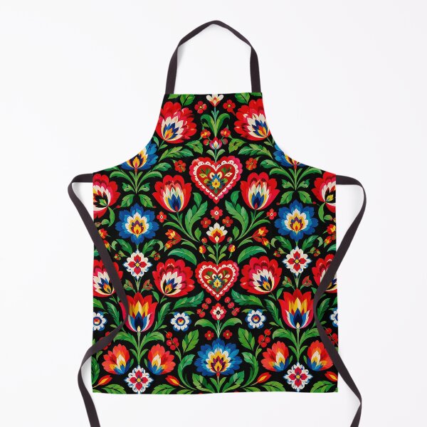 Item preview, Polish Folk Floral Pattern – Colorful Traditional Decorative Design designed and sold by BrainCurves.
