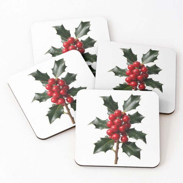 Item preview, Winterberry Holly Christmas Botanical Print designed and sold by Helt-enkelt.
