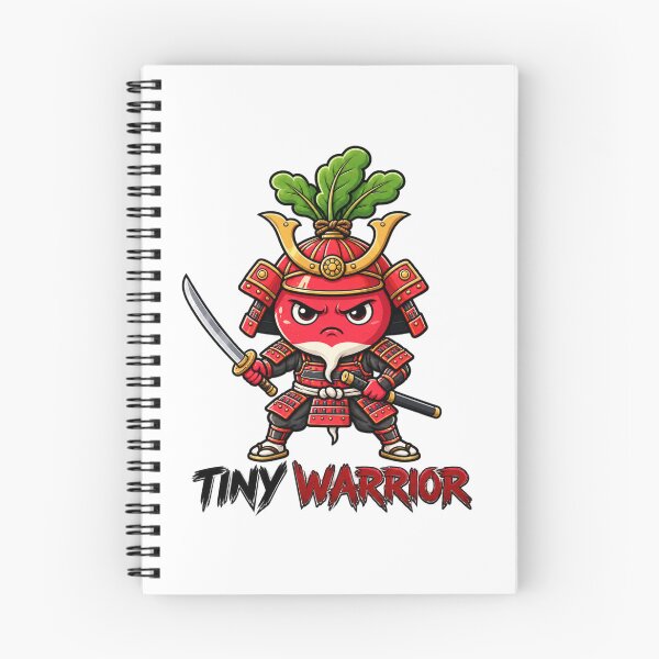 Item preview, Funny Warrior Radish – Kawaii Samurai Vegetable Warrior | Japanese Radish Samurai Cartoon designed and sold by MrDev.
