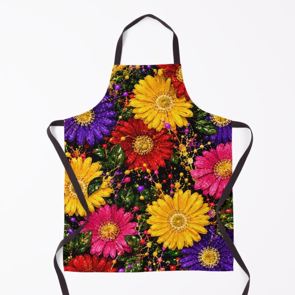 Item preview, Vibrant Daisy Garden Splatter Mixed Media Art designed and sold by THE SPLATTERED HAUS BY SAGE BANKS.