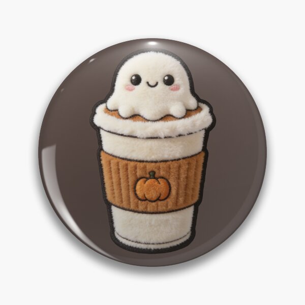 Item preview, Cozy Ghost Pumpkin Spice Latte - Fall Coffee Lover Mascot designed and sold by thelexiverse.