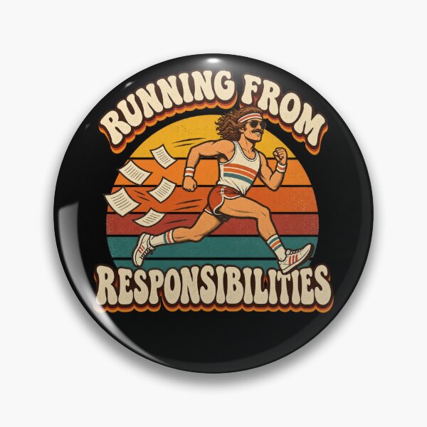 Item preview, Retro Runner Escaping Responsibilities designed and sold by Side Quest Co..