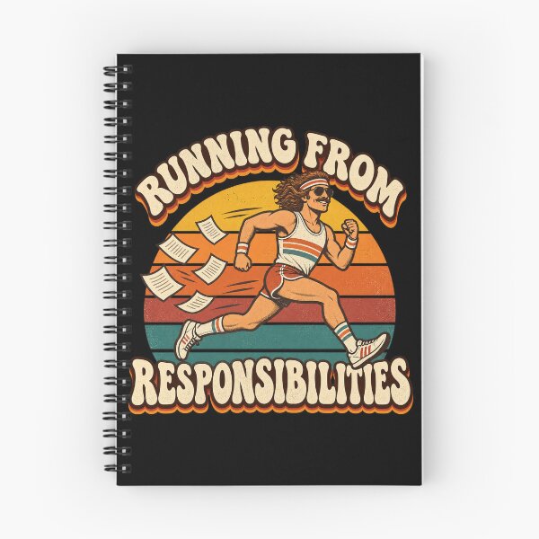 Item preview, Retro Runner Escaping Responsibilities designed and sold by Side Quest Co..