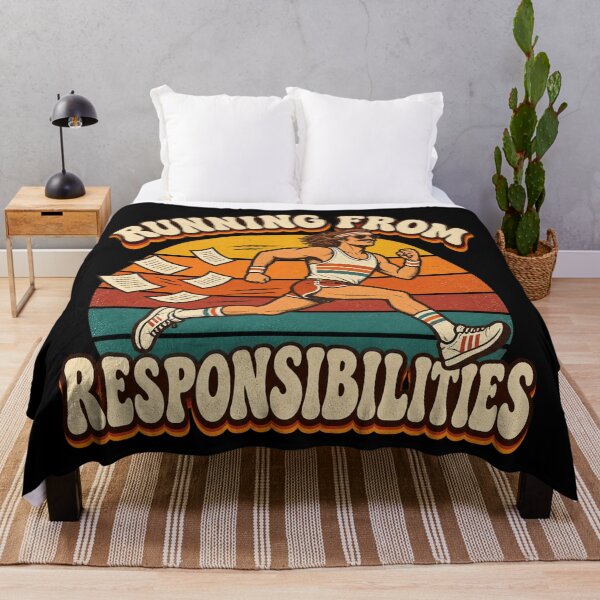 Item preview, Retro Runner Escaping Responsibilities designed and sold by Side Quest Co..