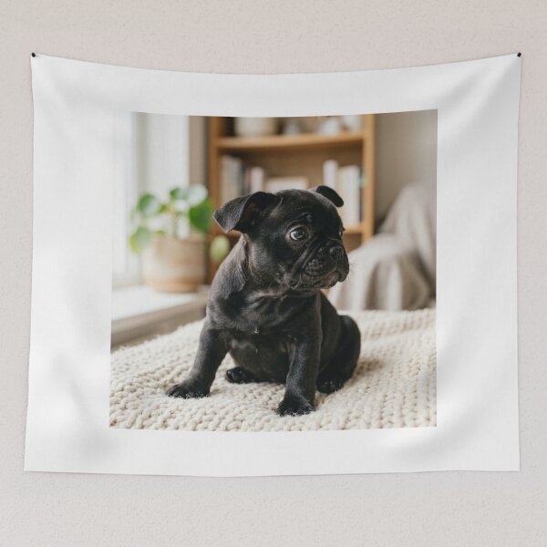 Item preview, Cute Black French Bulldog Puppy designed and sold by DigiArtAnimal.